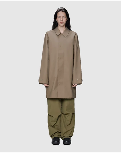 RAINS - Unisex Nara Long Jacket Beige