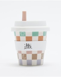 itti bitti - Bamboo Reusable Baby Cino Cup With 2 Straws - Babies-Kids