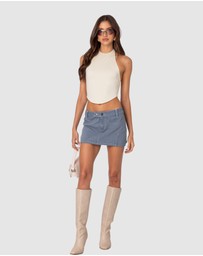 EDIKTED - Raine Curved Halter Top