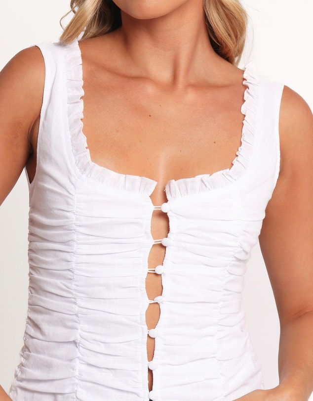Petal & Pup - Jayda Top - White