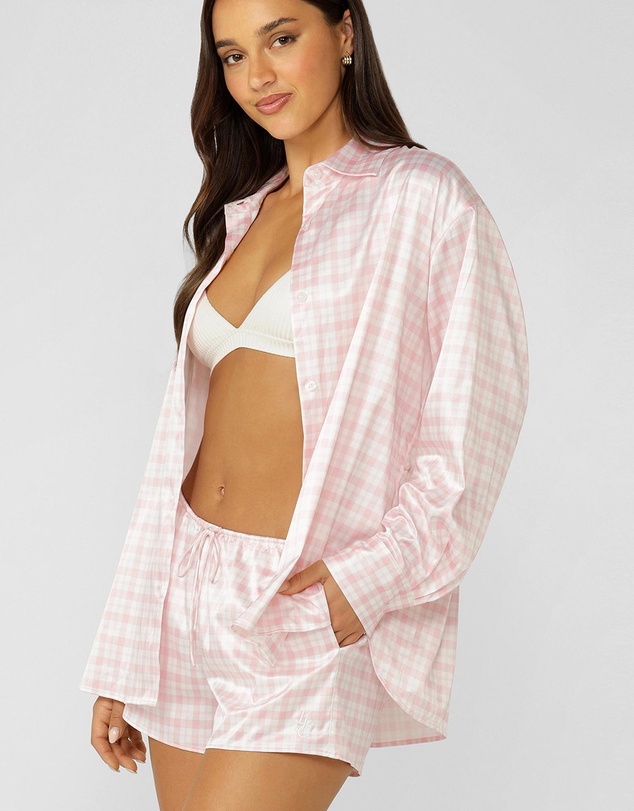 Lorna Jane - Love Game Satin Long Sleeve Shirt