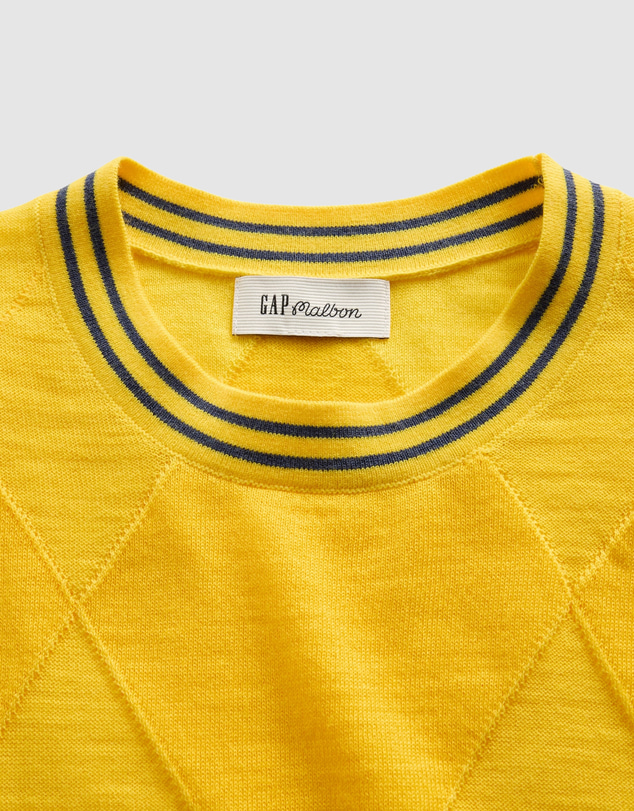 GAP - GAP x Malbon LS Crew Argyle Sweater
