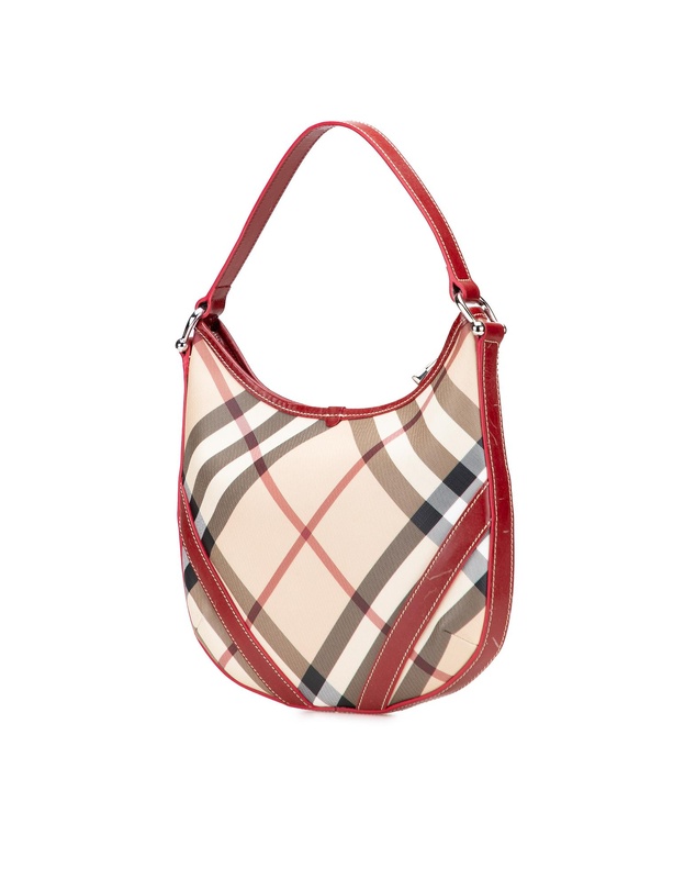 Pre-Loved by Azura Reborn - Pre-Loved Supernova Check Coated Canvas Larkin Hobo