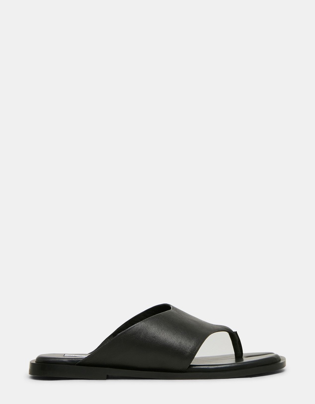 Steve Madden - Illia Black Leather Sandals