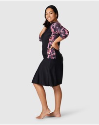 Modest Mermaid - Relaxed fit 3/4 palm top SPF50+