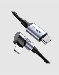 Ugreen - UGREEN MFi 90° USB-C to Lightning Cable Fast Charge 3A