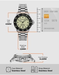 Emporio Armani - Silver Tone Automatic Watch