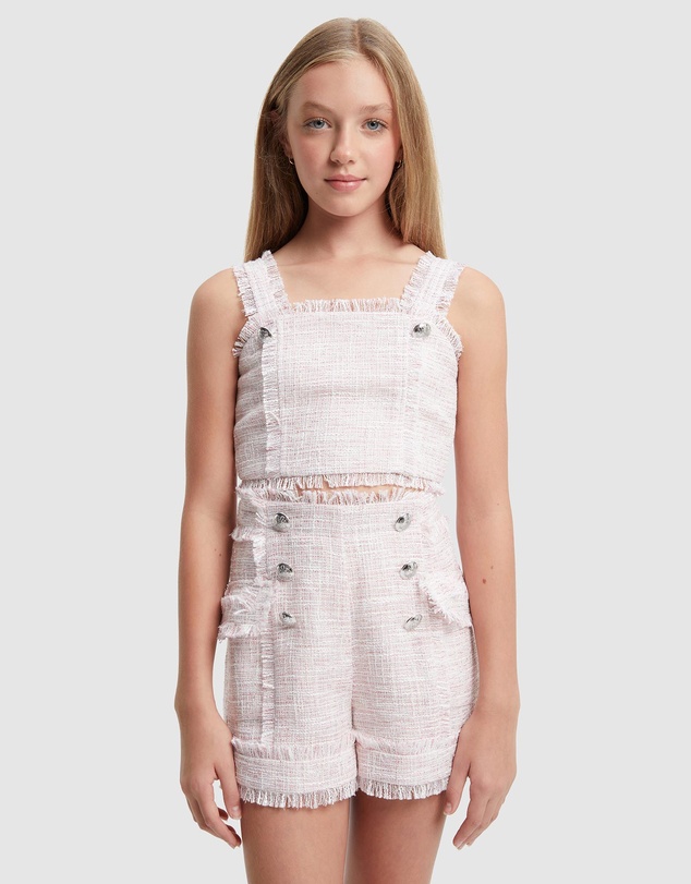 Bardot Junior - Gamela Boucle Top - Kids-Teens