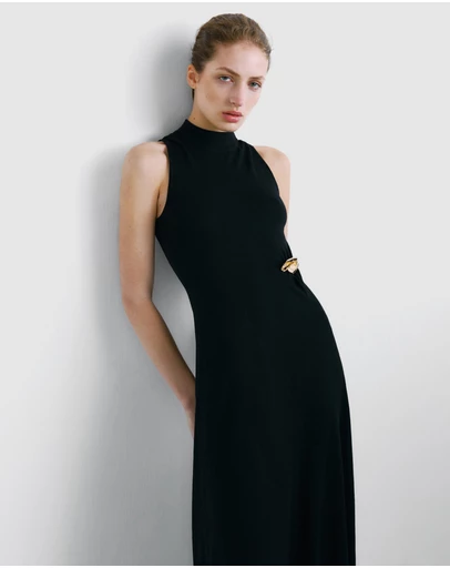 M.N.G - Knitted Dress With Metal Detail