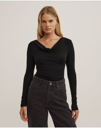 Witchery - Cowl Neck Long Sleeve Top