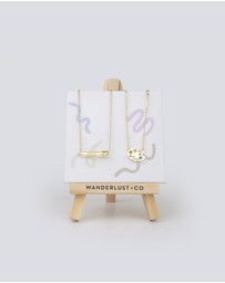 Wanderlust + Co - Color Pencil Gold Necklace