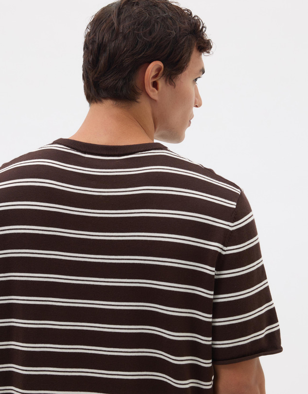 AERE - Organic Cotton Stripe Knit Tee