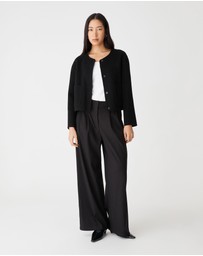 Forcast - Alani Crop Wool Jacket