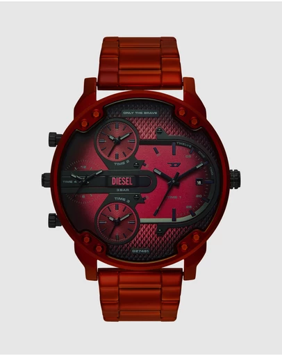 Diesel - Mr. Daddy Slim Red Chronograph Watches