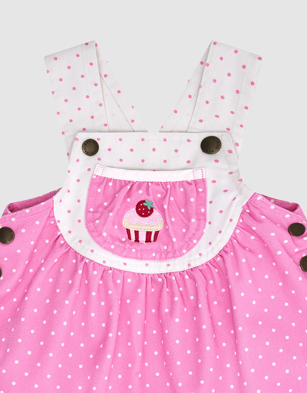 Huxbaby - Icing-On-The-Cupcake Polka Dot Pinafore - ICONIC EXCLUSIVE - Babies-Kids