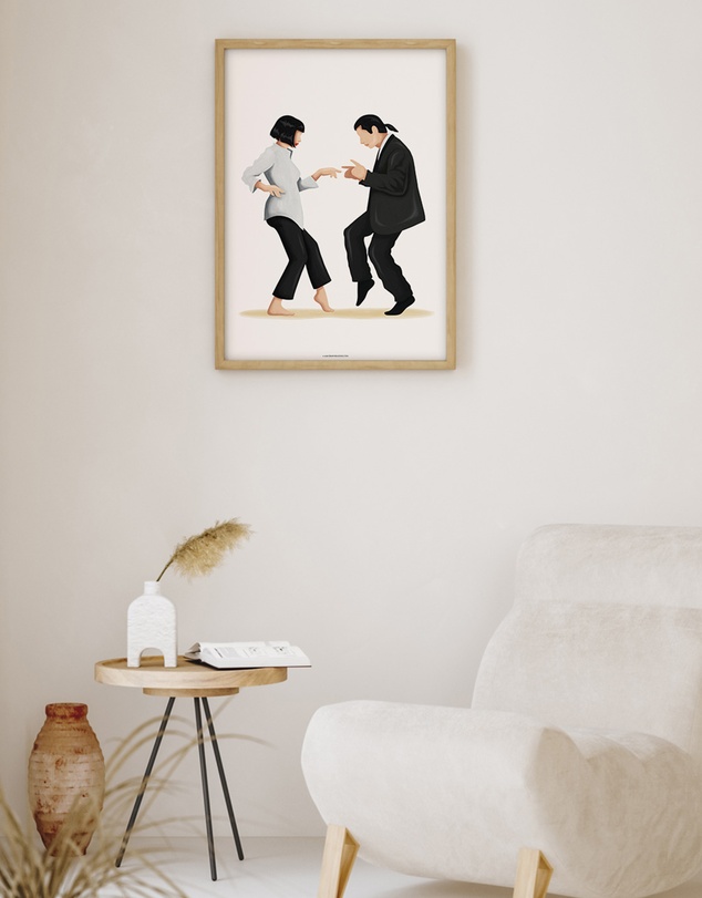 Olive et Oriel - Pulp Fiction Twist Dance I Art Print