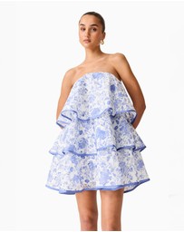Elliatt - Elin Strapless Frilled Mini Dress