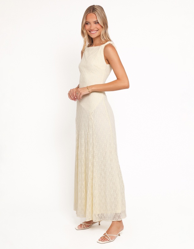 Petal & Pup - Kirsten Lace Maxi Dress - Yellow