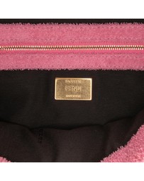 Pre-Loved by Azura Reborn - Pre-Loved Zucca Embossed Terry Cloth Baguette Satchel
