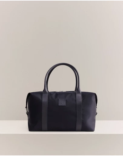 Trenery - Terra Leather Trimmed Travel Bag in Night Sky