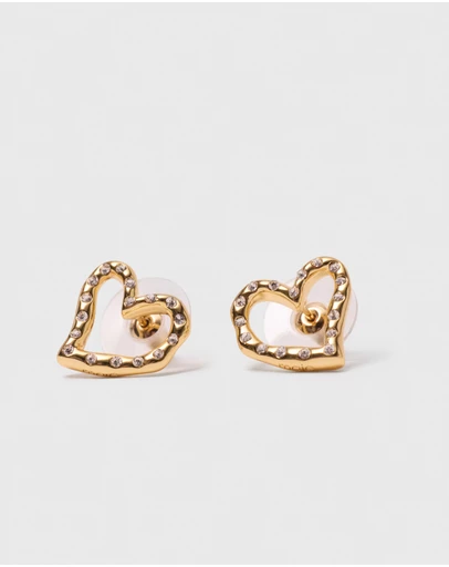 Maje - Heart Mini Bostrass Earrings