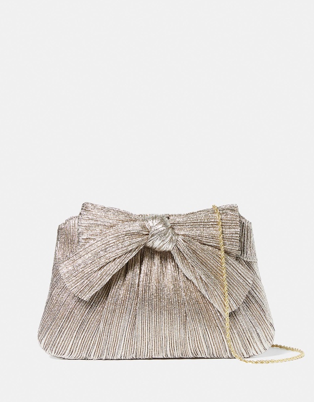 Loeffler Randall - Rayne Pleated Frame Clutch with Bow