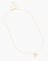Lovisa - Waterproof Gold Plated Stainless Steel Cubic Zirconia Claw-Set Pendant Necklace