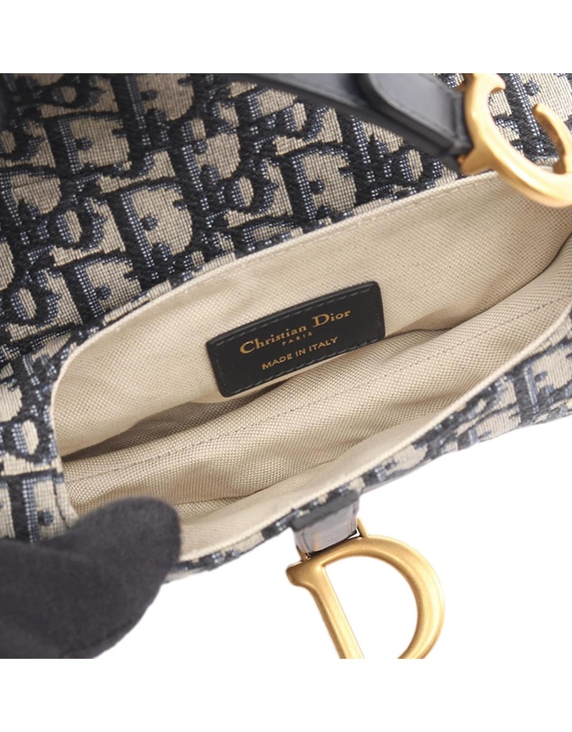 Pre-Loved by Azura Reborn - Pre-Loved Mini Oblique Canvas Saddle Bag