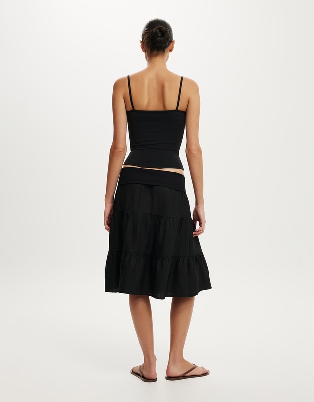 Cotton On - Haven Fold Over Midi Skirt