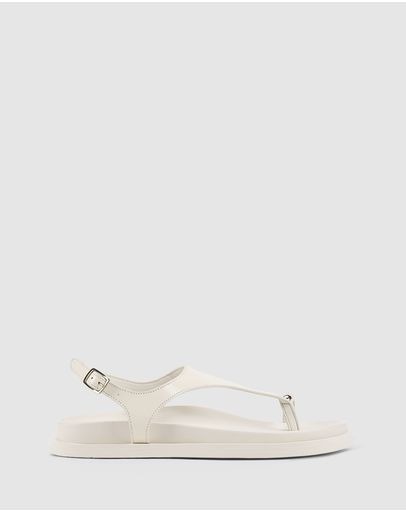 Cream White Leather