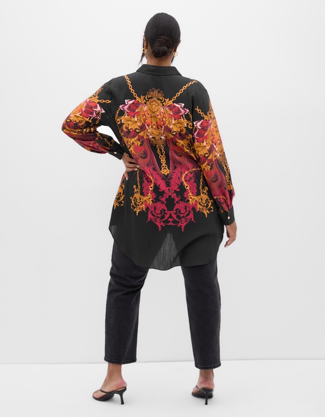 City Chic - Plus size Savannah Lavish Shirt - black