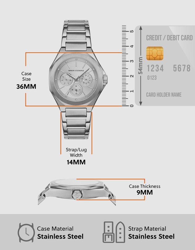 Armani Exchange - Silver Chronograph Watch