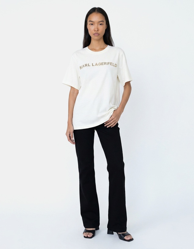 Karl Lagerfeld - Embroidery Detail T-Shirt
