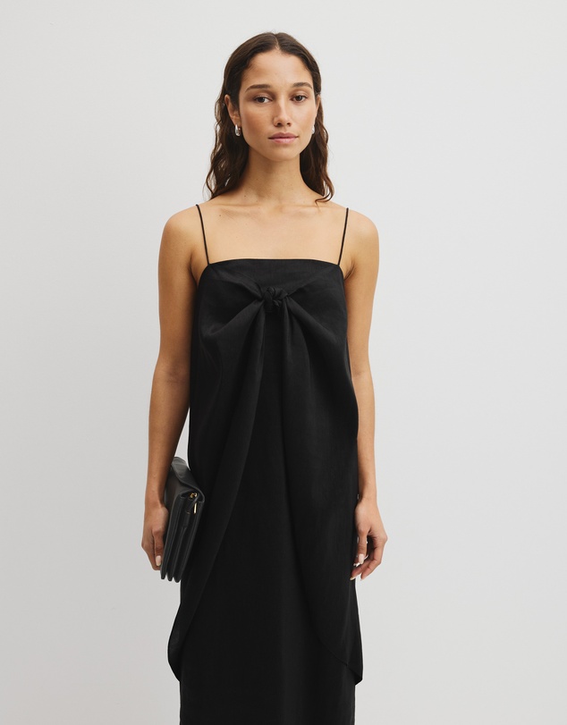 Country Road - Tie Detail Midi Dress