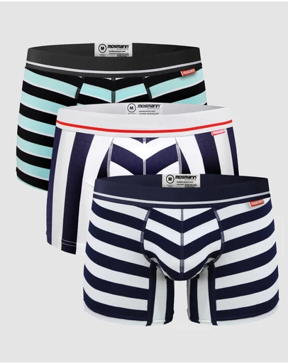Mosmann - 3-Pack Mens Bamboo Trunks - Regatta