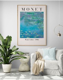 Inka Arthouse - Water Lilies by Claude Monet Art Print