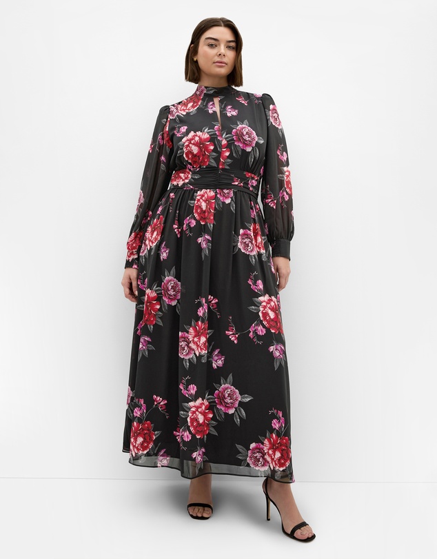 City Chic - Alexandra Print Maxi Dress