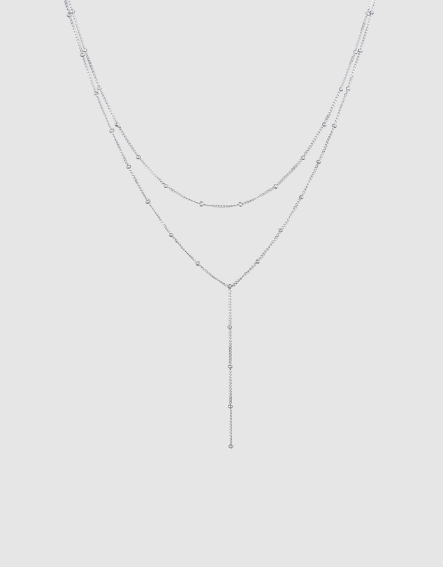 Elli Jewelry - Ball Layer Y-Necklace in 925 Silver