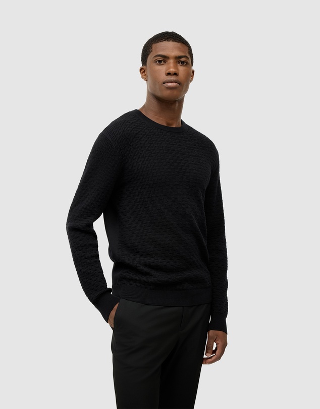 Politix - Elvin Geo Textured Crew Knit