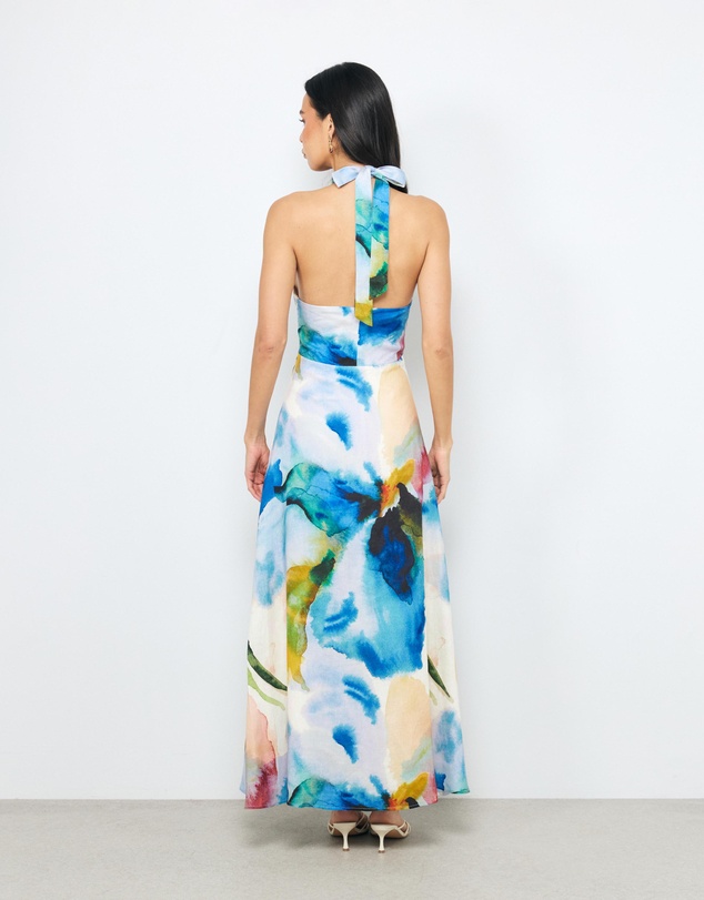 AERE - Anthea Halter Maxi Dress