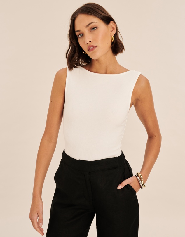 AERE - Organic Cotton Boat Neck Tank