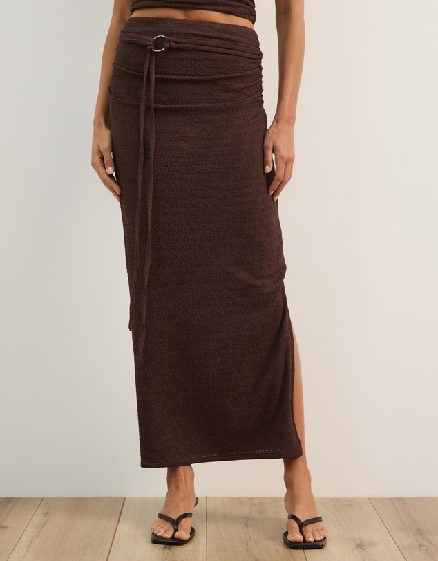 Atmos&Here - Alba Textured Belted Skirt