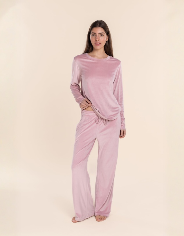 Gingerlilly - Thea Velour Long Lounge Set
