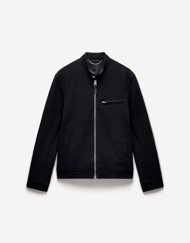 Calibre - Band Neck Zip Up Jacket Black