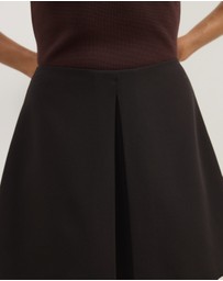 Atmos&Here - Belinda Pleat Tailored Mini Skirt