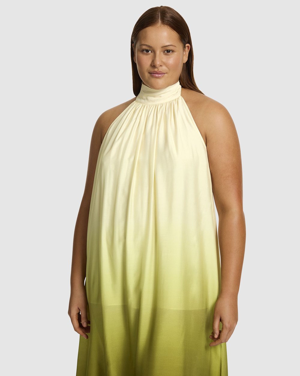 Acacia Haze Halter Maxi Dress