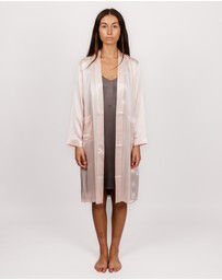 SILK MAGNOLIA - Silk Robe Dressing Gown
