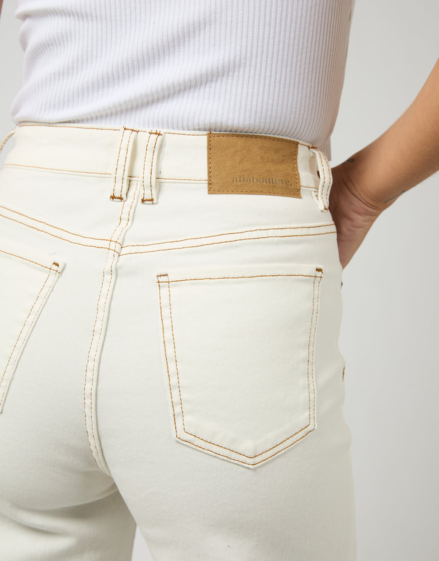 All About Eve - Charlie High Rise Wide Leg Jean Vintage White