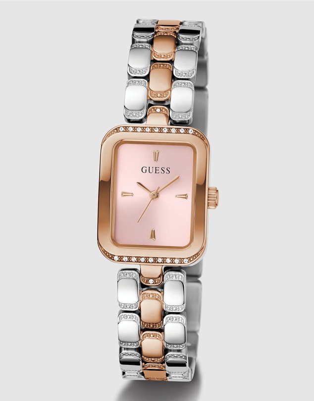GUESS - Guess Ladies 2-Tone Rose Gold Tone 22mm Analogue Watch
