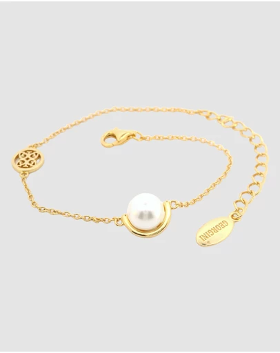 Georgini - Georgini Adagio Crescent Nine-2-Five Pearl Bracelet Gold 15cm +4cm